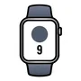 Apple Watch Series 9 GPS + Cellular 45mm Caja Acero Plata Correa Azul Tempestad S/M - Neutro Carbono